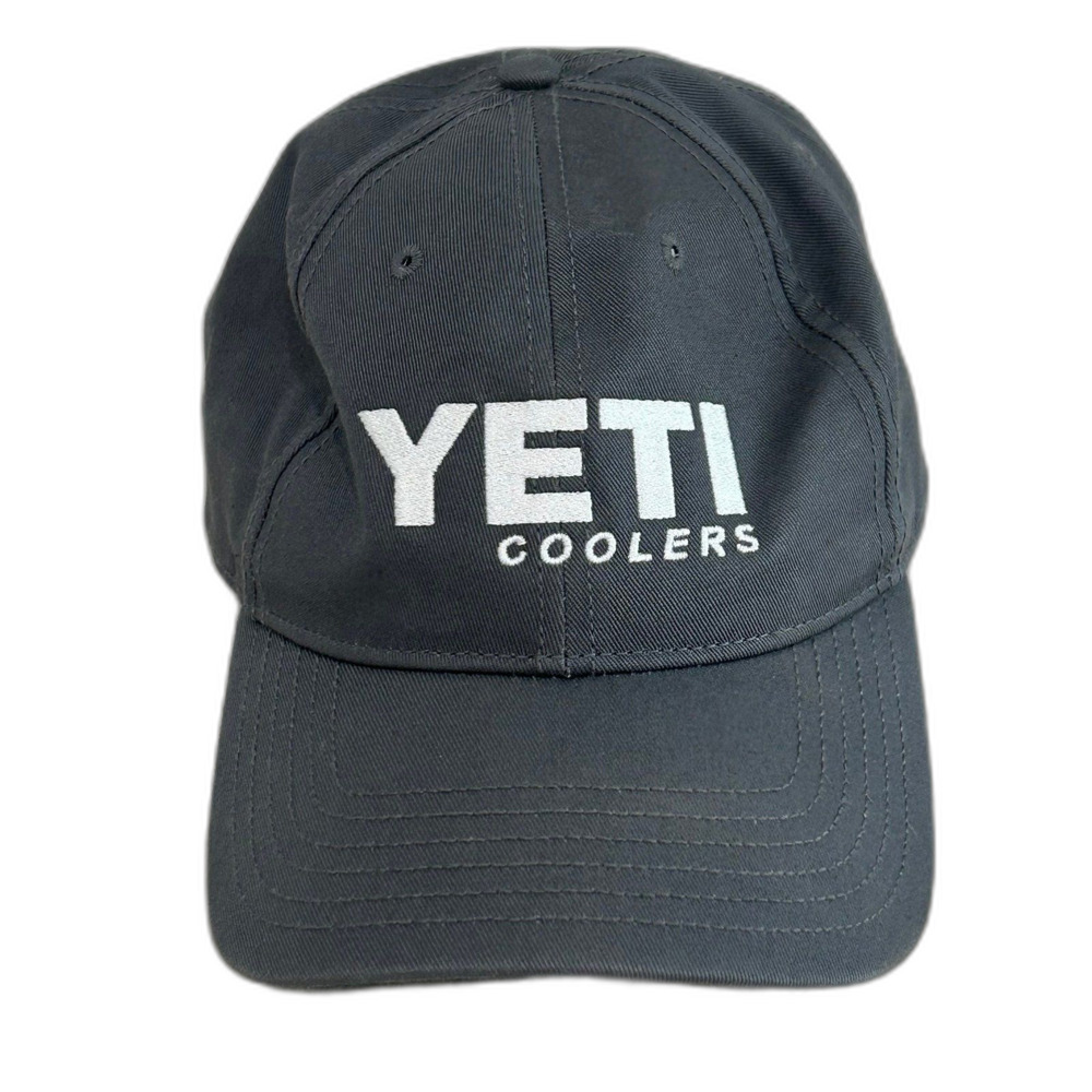 Yeti Coolers Cap Hat Unisex Adjustable Color Gray Logo Licensed Snap on Tools